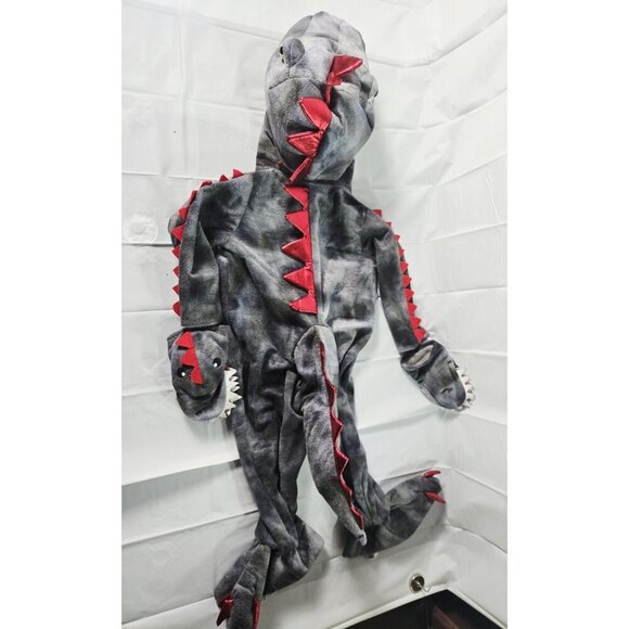 Ministry of Rascals Dinosaur Costume – Kids 2T– Gray & Red T-Rex - Picture 3 of 4